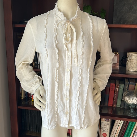 J. Jill Tops J Jill Ivory Button Down Shirt Poshmark